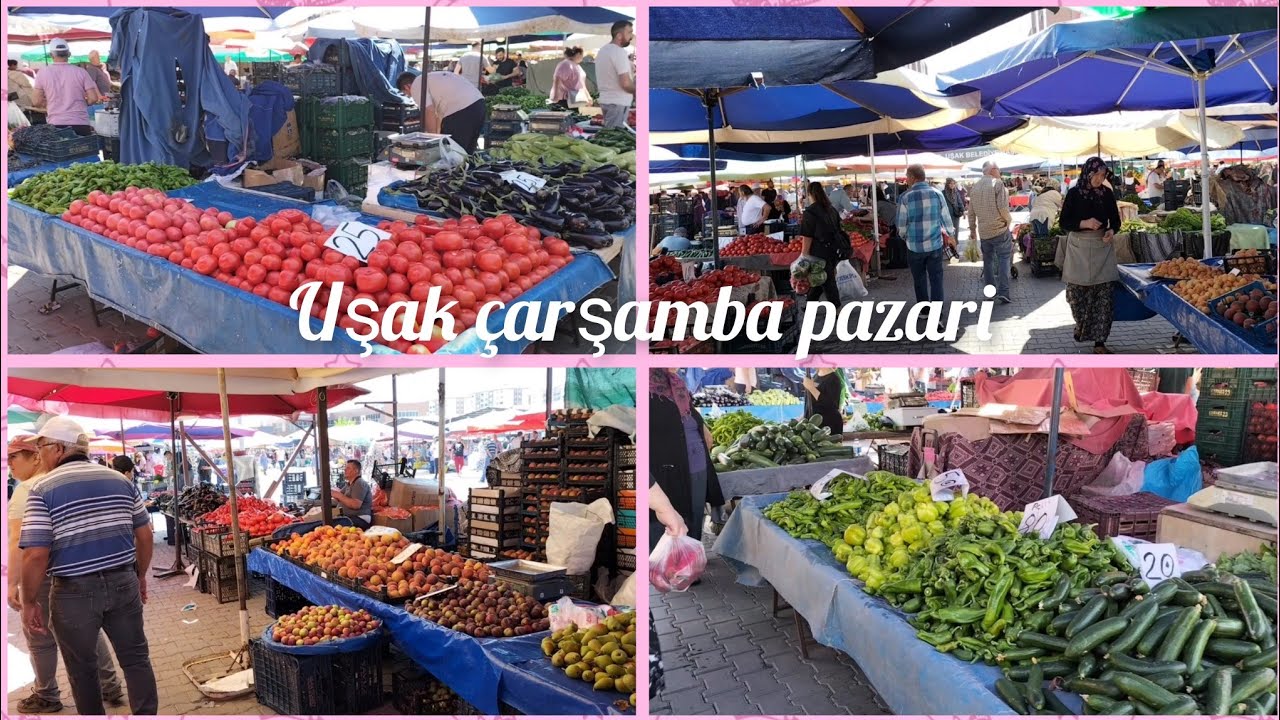 Uşak Çarşamba Pazarına gezelimmi hep beraber Uşak pazarinda fiyatlar nasıl herşey var
