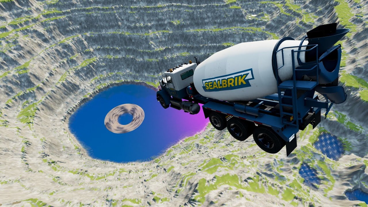Stair Jumps Down  Car Crashes Compilation in BeamNG Drvie #057  BeamNG drive