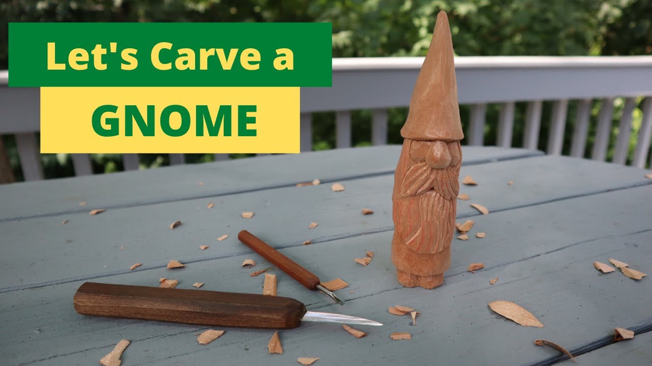 Woodcarving Tutorial: Carving a Gnome Start to Finish