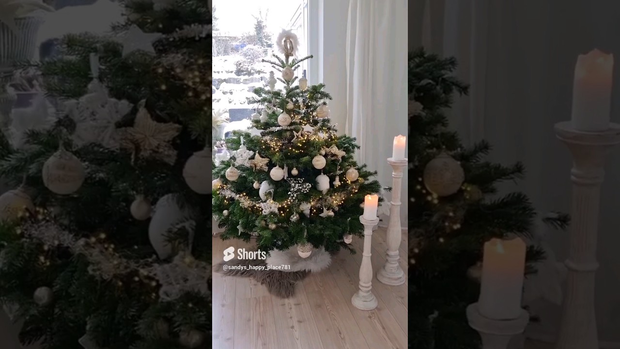 Weihnachtstraum in weiß | Weihnachtsdekoration | Shabbylook Weihnachtsbaum #Shorts