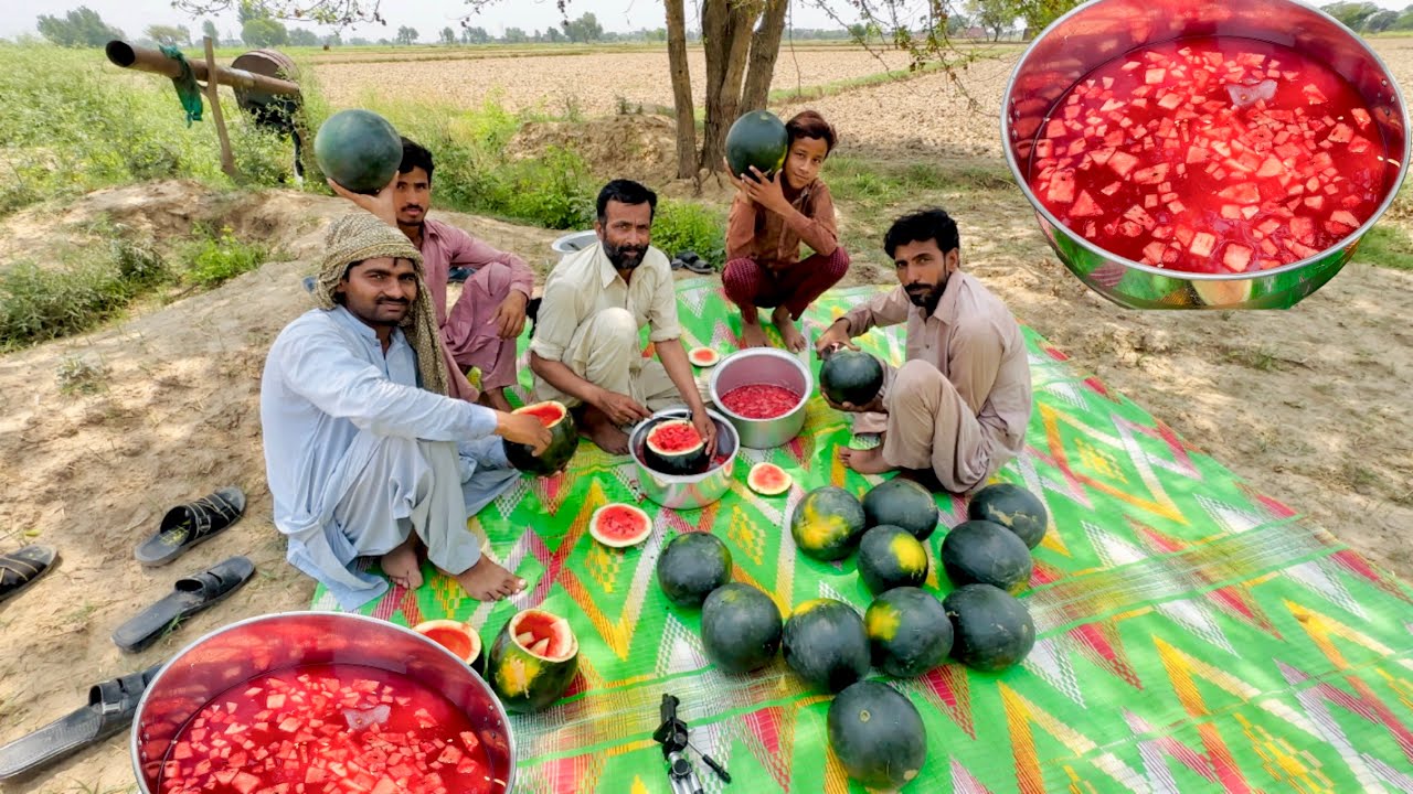 WATERMELON JUICE | Hath Ke Sath Watermelon Juice Bnaya Aaj 😍 Zohaib Pendu