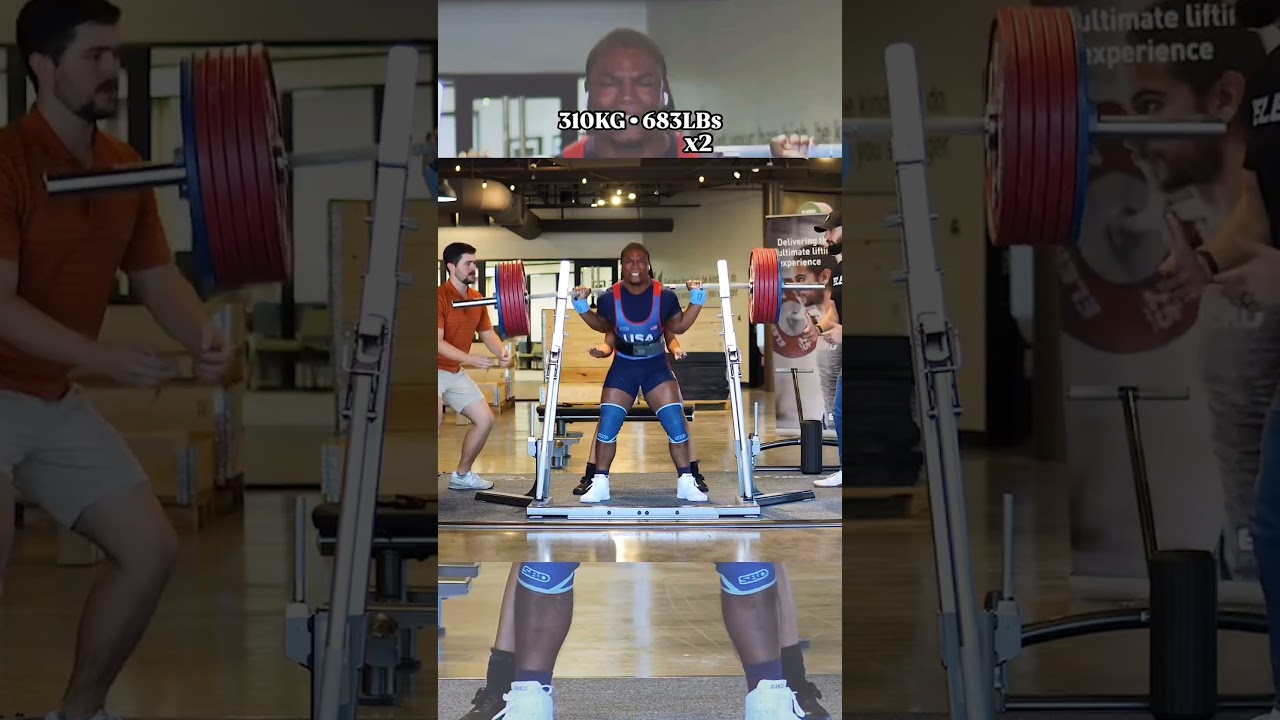 310kg as rep work for 74kg World Champ Austin Perkins #squat #powerlifting #sbd #usa #gym #strength