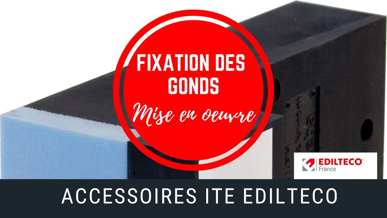Elément pour fixation des gonds K1 PH - Accessoires ITE EDILTECO France
