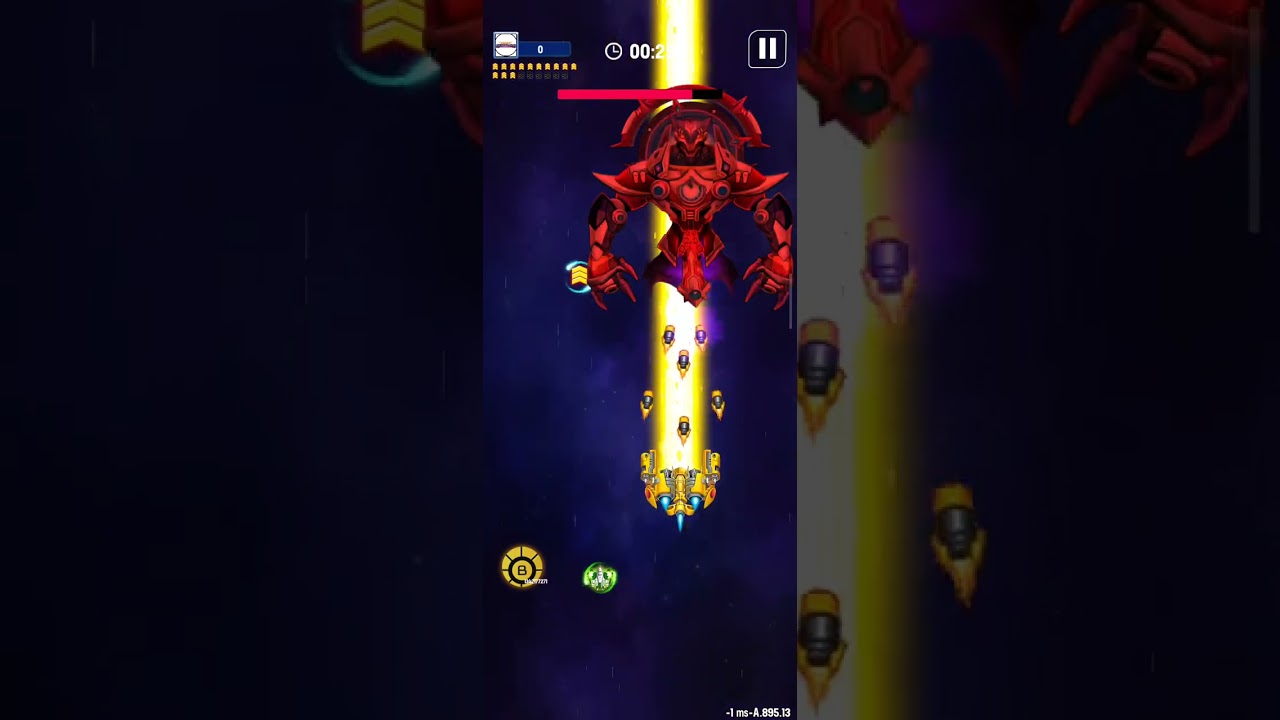 🌌Space Shooter Galaxy Attack | Defeating the New Zone 70 Boss Shorte | Gameplay By Apache Gamers🚀