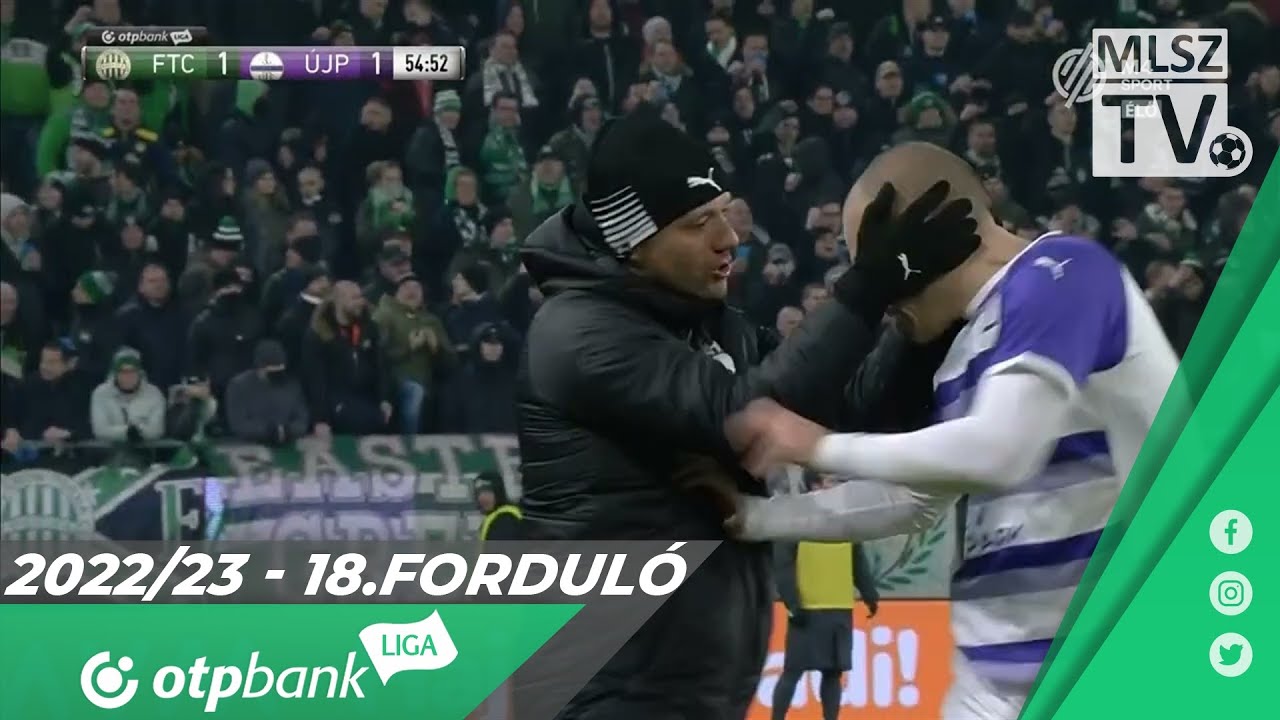 Mudrinski Ognjen gólja a Ferencvárosi TC – Újpest FC mérkőzésen