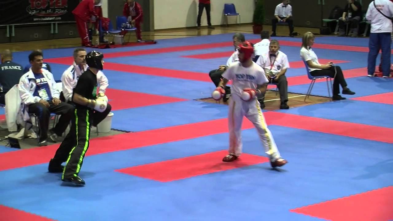 Damiano Tramontana (ITA) v Jamie Skilton (IRL) WAKO European Championships 2014