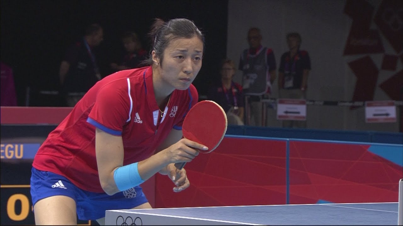 Wang (SIN) v Xian (FRA) Women's Table Tennis 3rd Round Replay - London 2012 Olympics