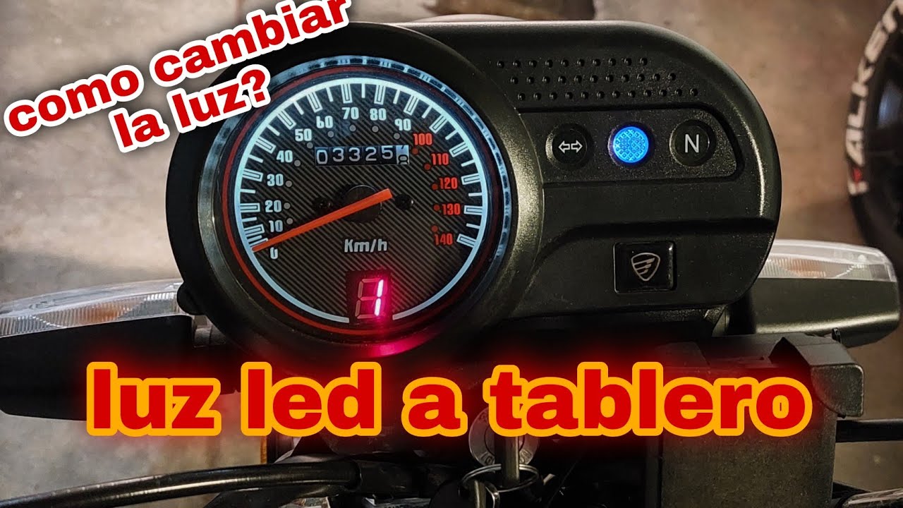 Como cambiar la luz del tablero de la italika ft 150 grafito a led blanco  | mejorando la italika