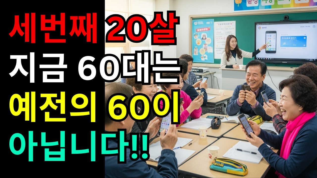 세번째 20살 지금 60대는 예전의 60이 아닙니다.| 지금 60대가 꼭 해야 할 5가지 선택