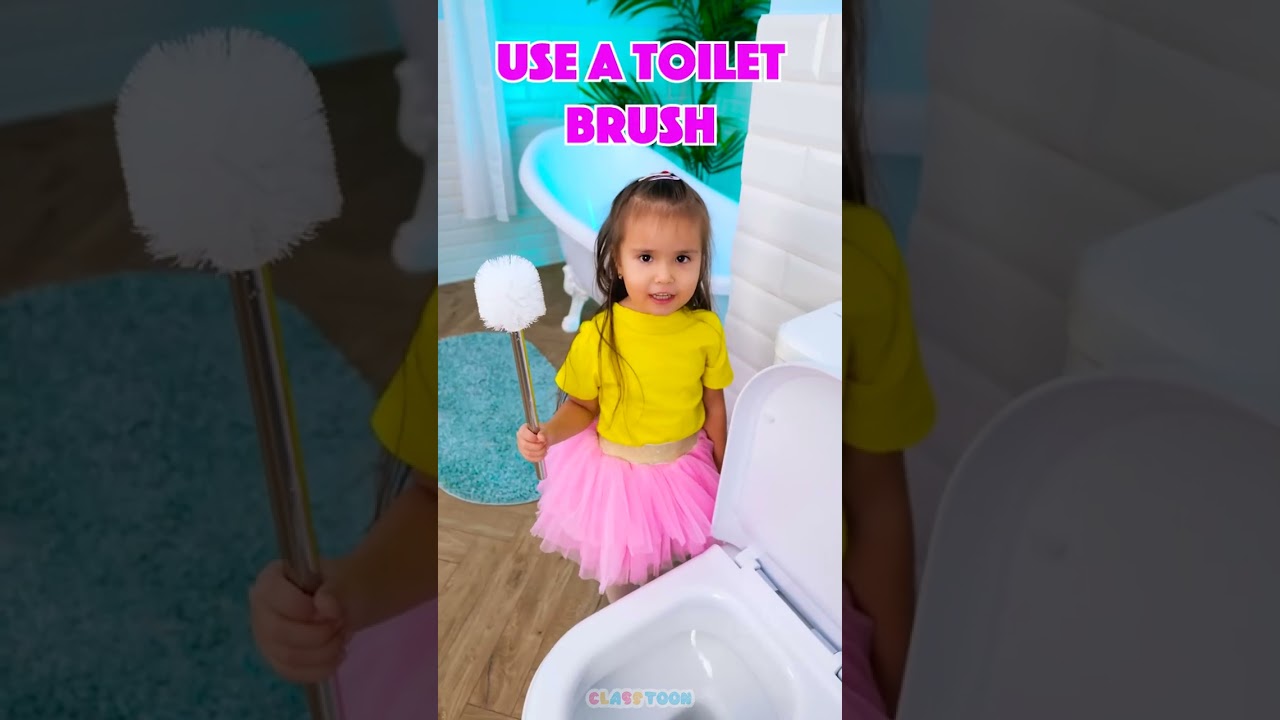 Clean Home Rules by Little Miss! 👸🧽✅ #Shorts #Kids #DIY
