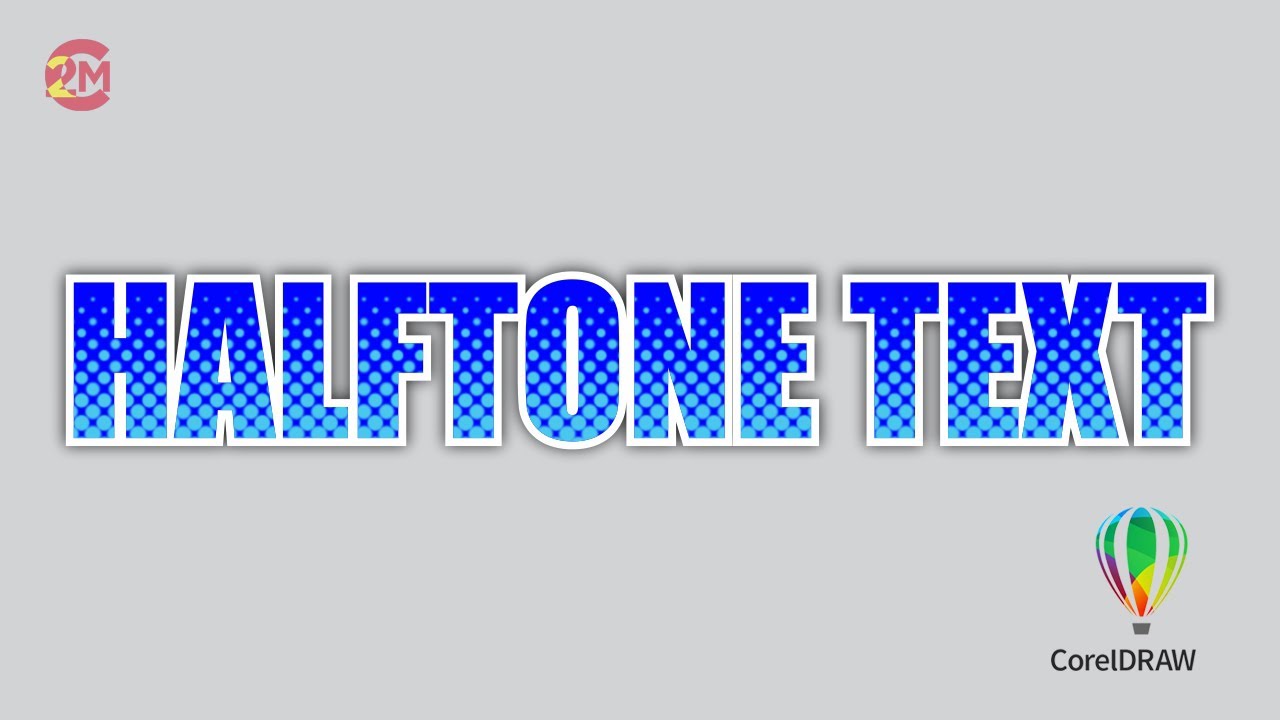 Halftone on Text in CorelDRAW