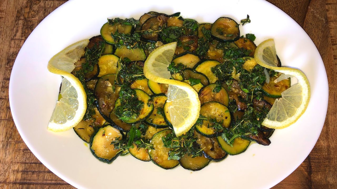 Gegrillte Zucchini mit Kräuter-Zitronen-Öl // einfach nachkochen #75