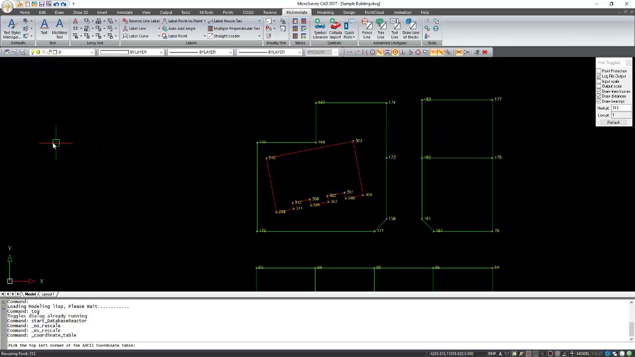 Coordinate Table