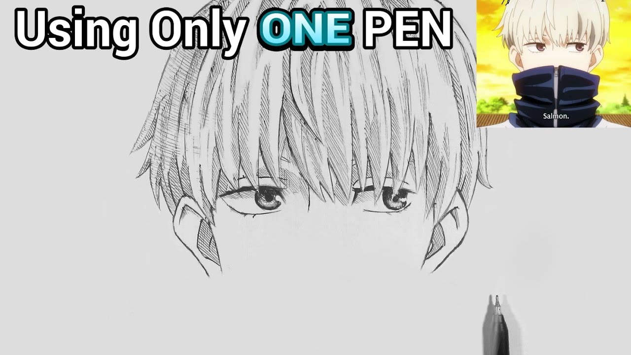 How to Draw Anime Jujutsu kaisen | Drawing INUMAKI TOGE very easy