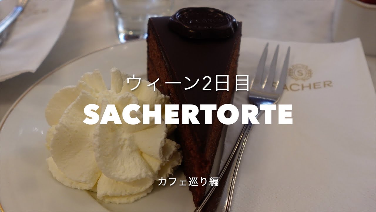 ホテルザッハーのザッハトルテへ　路面電車も乗った。We also took the tram to Sachertorte at Hotel Sacher.