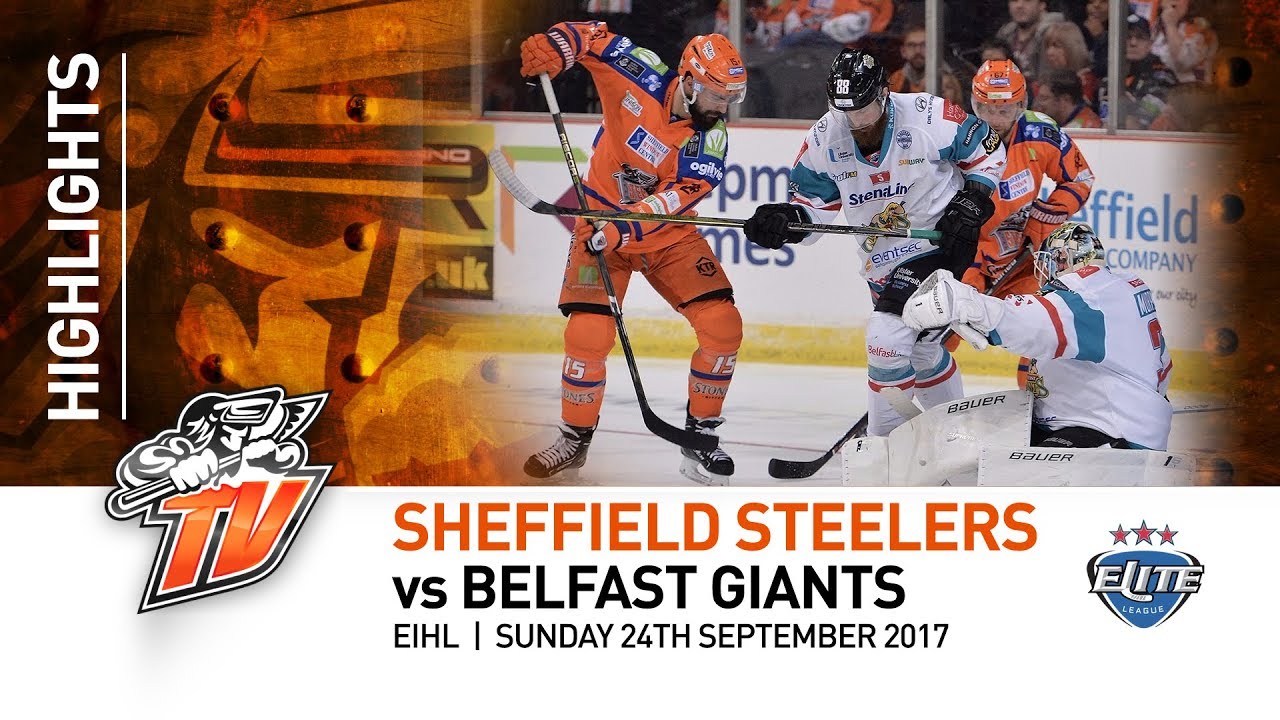 Sheffield Steelers v Belfast Giants - EIHL - 24th September 2017
