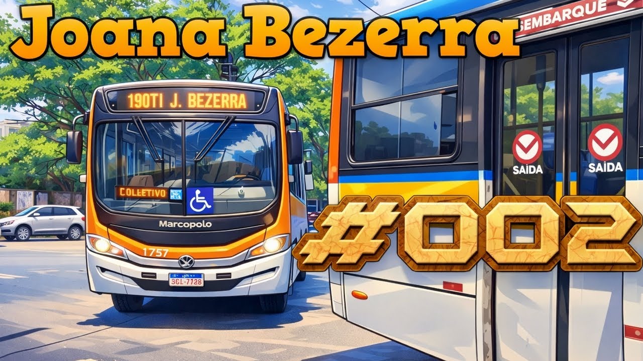 #002 - JOANA BEZERRA - Muitos ônibus e quase uma colisão - Movimentação intensa,