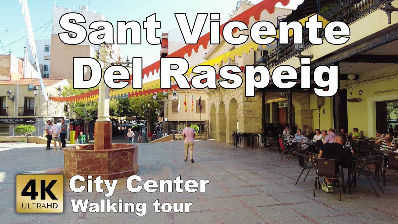 San Vicente Del Raspeig (Alicante), Spain - Walking tour 2023 [4k 60 fps]