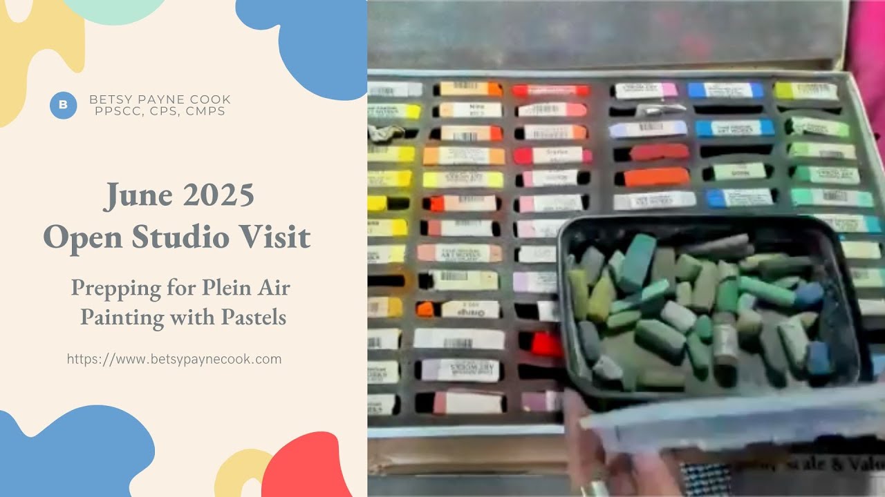 June 2025 - Open Studio - Prepping for Plein Air Painting with Pastels