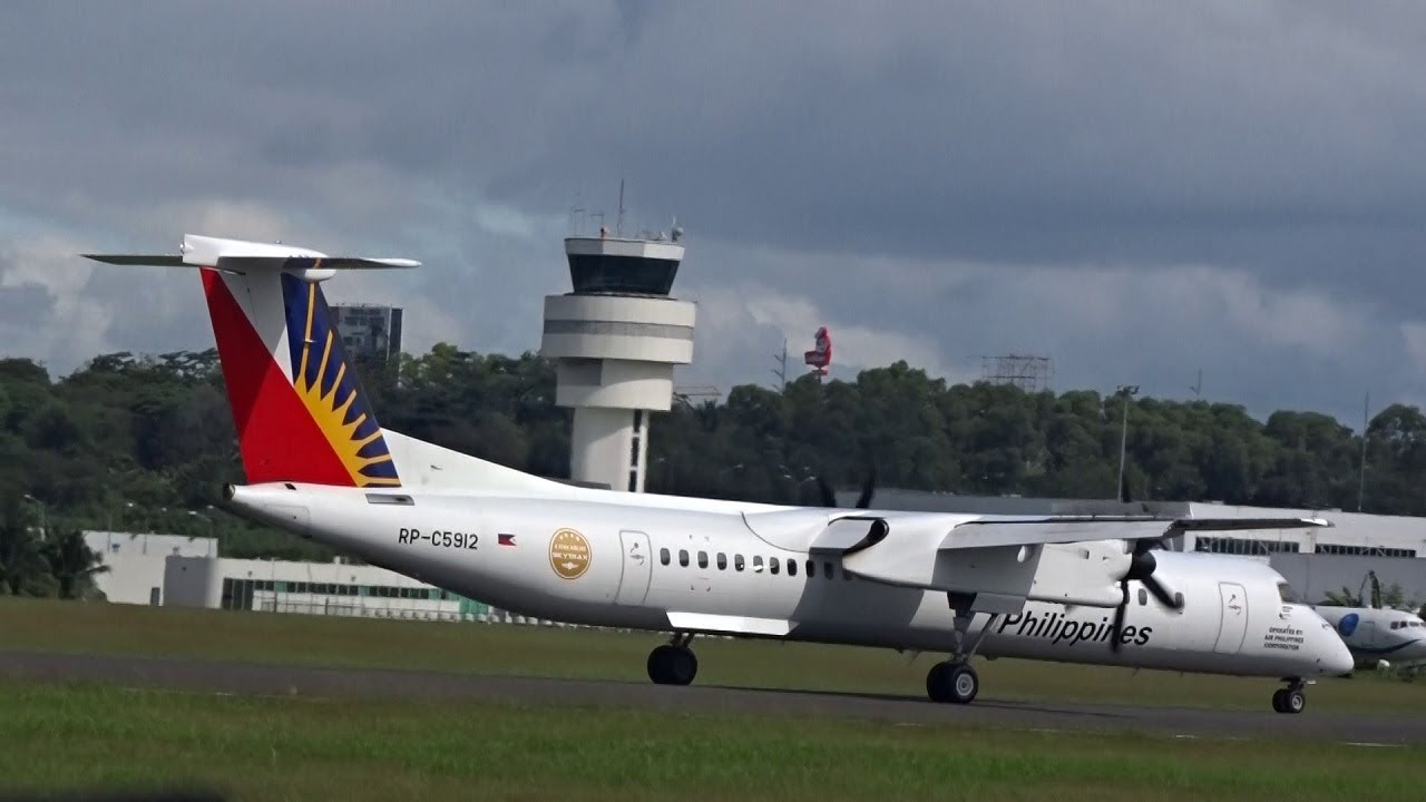 PAL Express Bombardier Q400 [RP-C5912] Landing 05 | Davao Airport