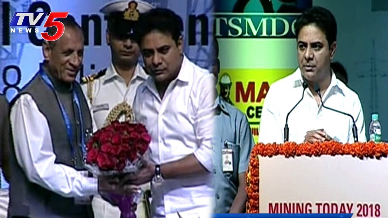 Minister KTR In Mining Today International Conference | Hyderabad | TV5 News