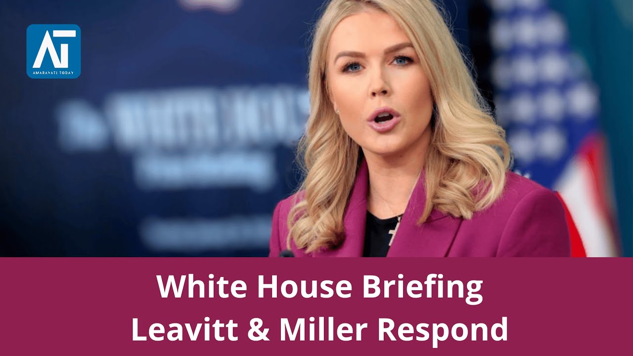 White House Briefing: Karoline Leavitt & Stephen Miller Speak | AT World News Live
