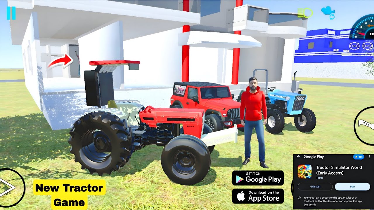 New Indian Game - Nishu Deshwal Tractor house - indian tractor game  - vehicle driving zone 3d 