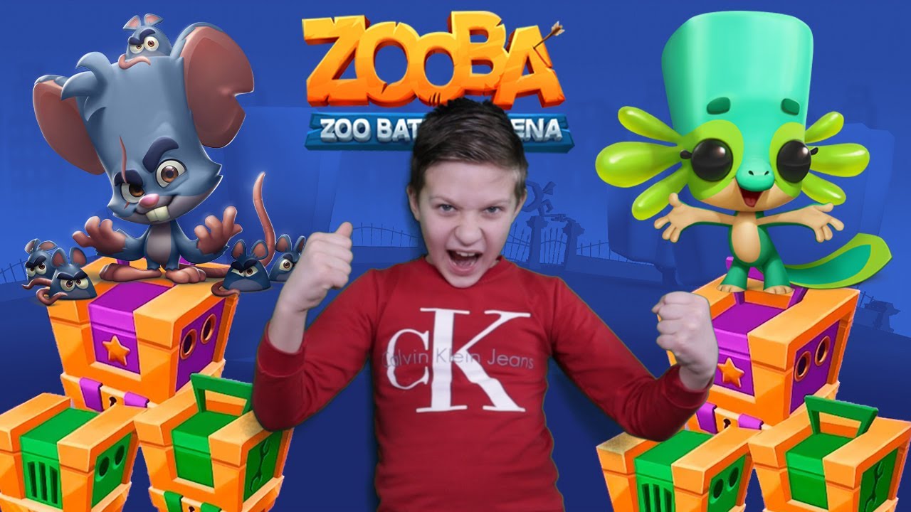 Зуба Новый ПЕРСОНАЖ Луи и Лиззи! Тест в битвах! Открываем сундуки в Zooba!