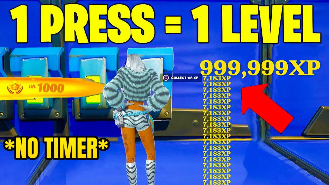 INSANE *EASY* Fortnite *AFK* XP MAP! (950k a Min!) Not Patched! 🤩😱