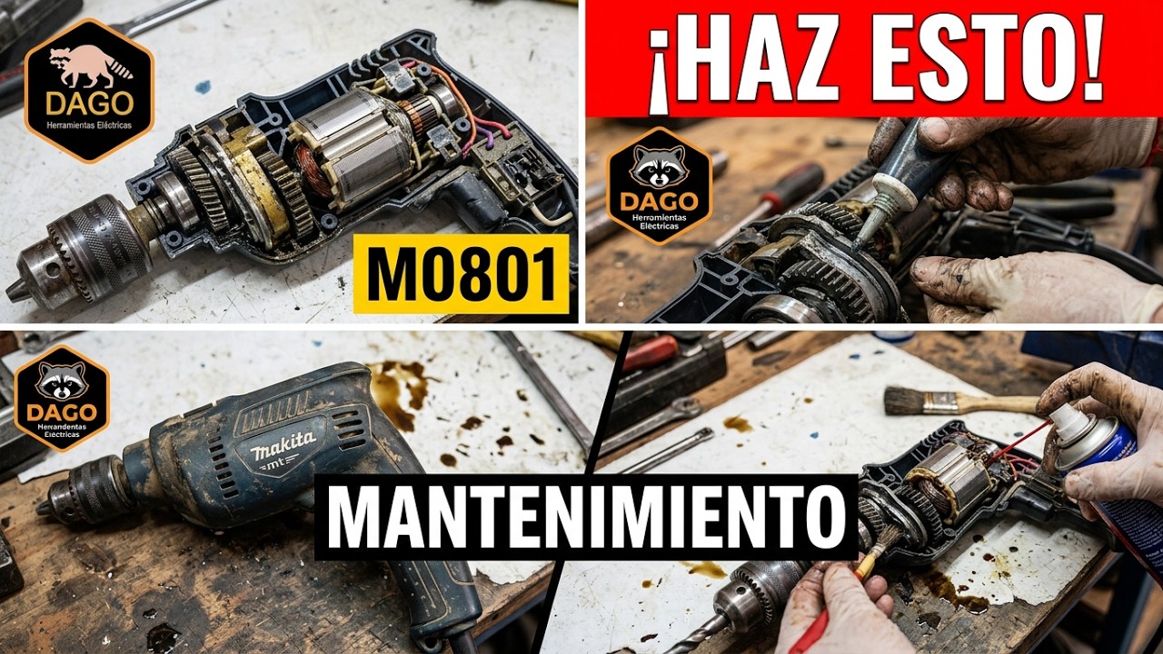 Mantenimiento De Taladro 1/2 / Do Maintenance To MAKITA Drill MT M0801 13mm