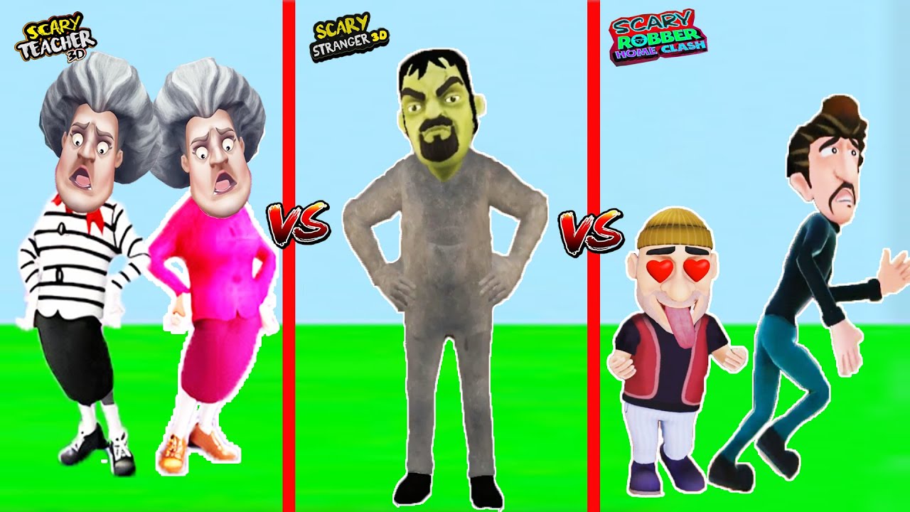 KAPIŞMAYA GEL ! SCARY TEACHER DİĞER KÖTÜLERE KARŞI 😃 Scary Teacher VS