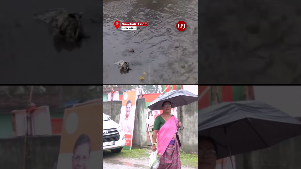 Assam Rains: Kamrup district Sees Intense Showers