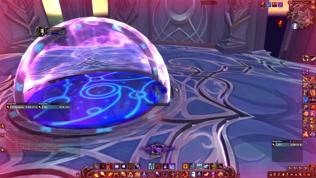 Fire Mage Gul'Dan Mythic Solo (The Nighthold)
