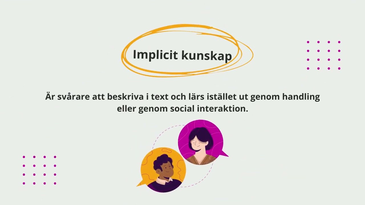 Implicit och explicit kunskap - vad &auml;r det?