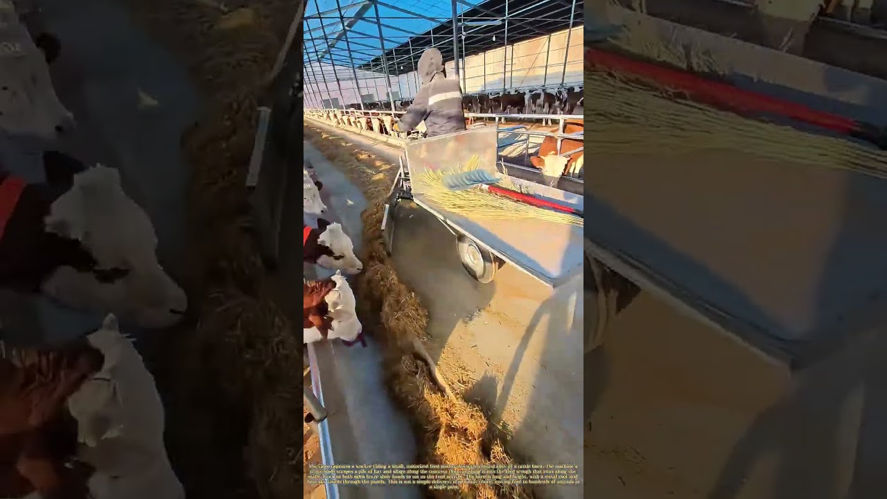 Pushing the Feed: How a Ride-On Scraper Fills a Cattle Trough