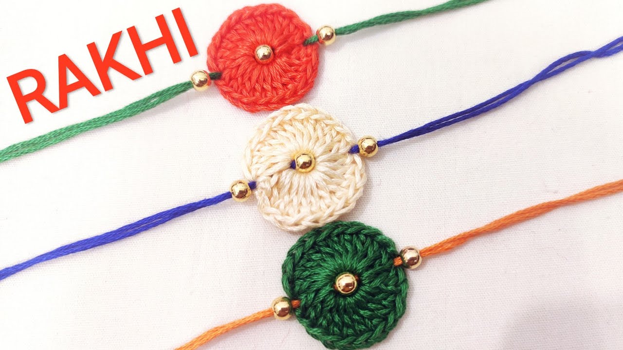 How To Make Easy Rakhi's at Home || Crochet Rakhi for Rakhshabandhan 2020