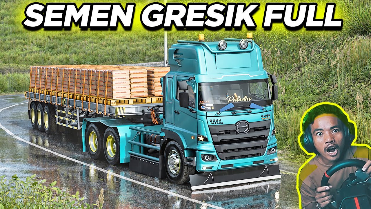 Perjalanan Berat! Hino Muatan Semen Full ke Banda Aceh | ETS2 Indonesia