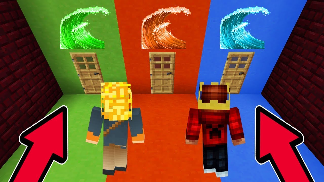 ENCONTRAMOS 3 PORTAS DO TSUNAMI NO MINECRAFT QUAL ESCOLHER?