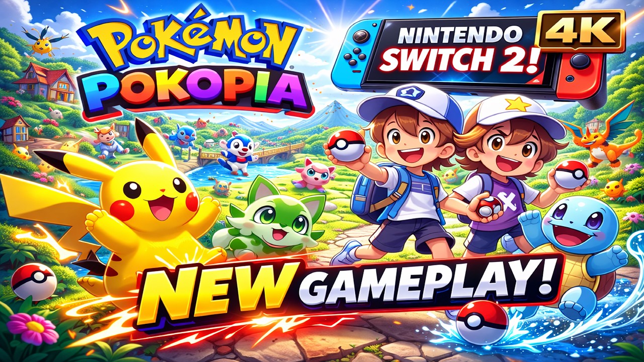 🔥Pokémon Pokopia EVOLVES as You Play! 4 Hours of Casual Gameplay - Nintendo Switch 2 [4K]