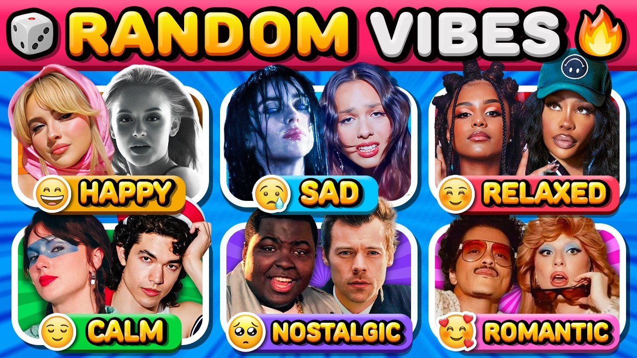 Save One Song: Random VIBES 🎲 Happy, Sad, Angry, Romantic,... 🔥 Music Quiz 2026