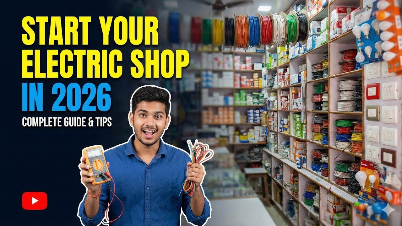 How to start Electric Shop in 2026. Investment,Space,Profit Sab detail me.