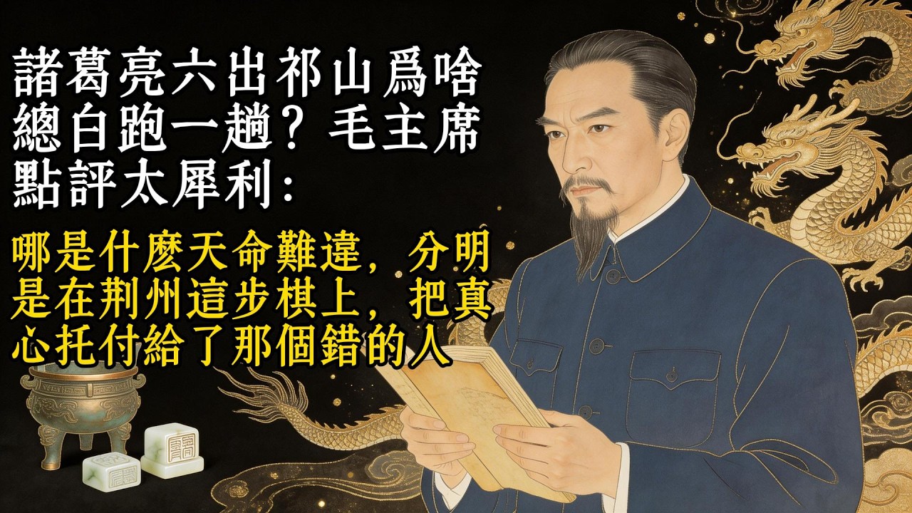 諸葛亮六出祁山為啥總白跑一趟？毛主席點評太犀利：哪是什麼天命難違，分明是在荊州這步棋上，把真心託付給了那个错的人