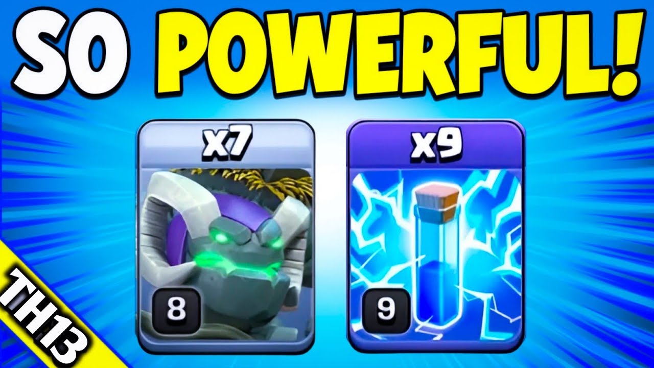 Th13 Golem Witch Sui Lalo ! Th13 Zap Golem Witch ! Th13 Sui Lalo ! Th13 Attack Strategy ! Cwl Attack