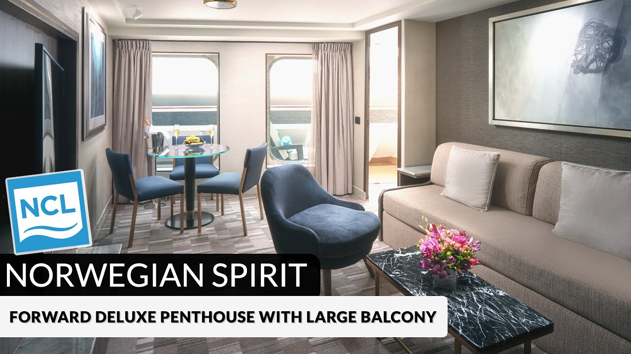 NCL Spirit | Forward-Facing Deluxe Penthouse with Large Balcony Full Tour & Review 4K | Category SC