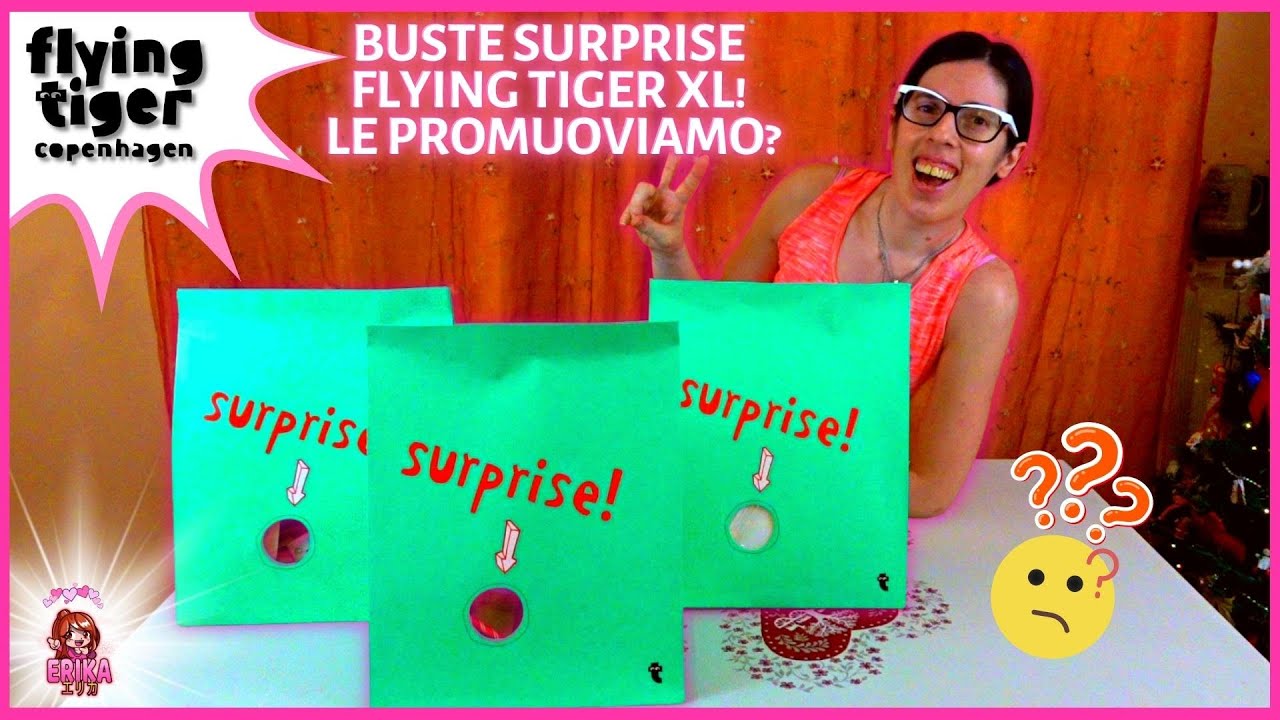 APRIAMO INSIEME TRE BUSTE SURPRISE XL DI FLYING TIGER! COME SARA' ANDATA?