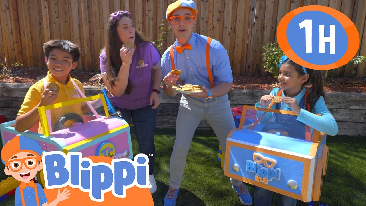 Blippi Makes Race Cars with Toys & Colors! 🏎️ | 1 Hour of Vehicles & Color Learning