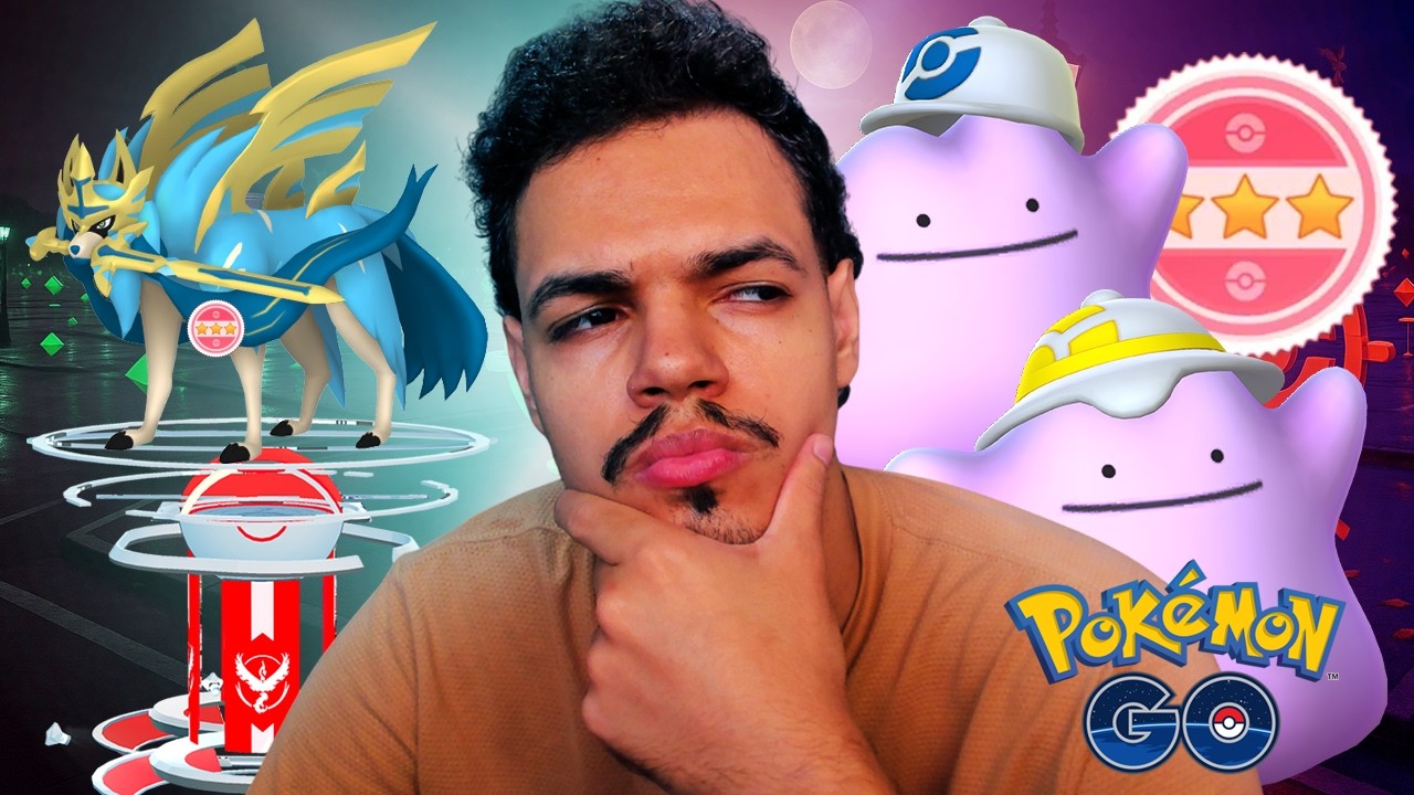 REIDES LENDÁRIAS ZACIAN + CAÇANDO DITTO SHINY 100% COM CHAPÉU E FUNDO! POKÉMON GO FAKE GPS
