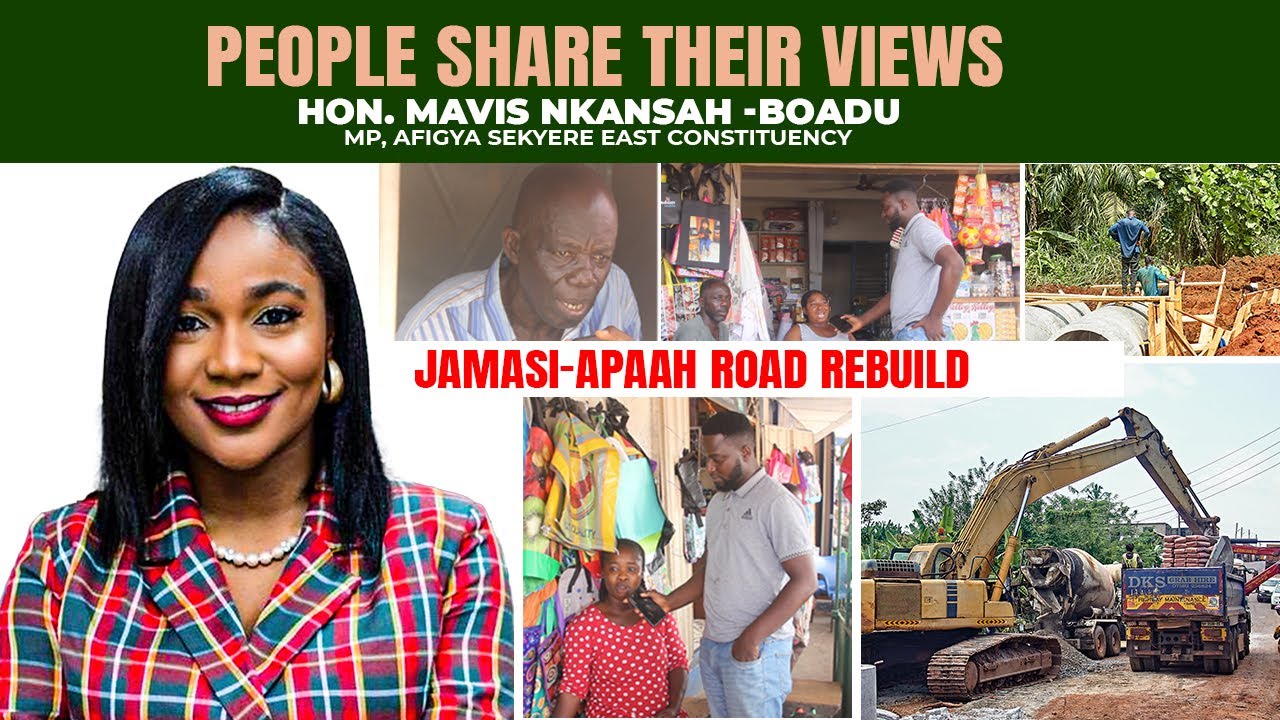 Community React to the Newly Reconstructed Bridge /Jamasi - Apaah Road by Hon. Mavis Nkansah - Boadu
