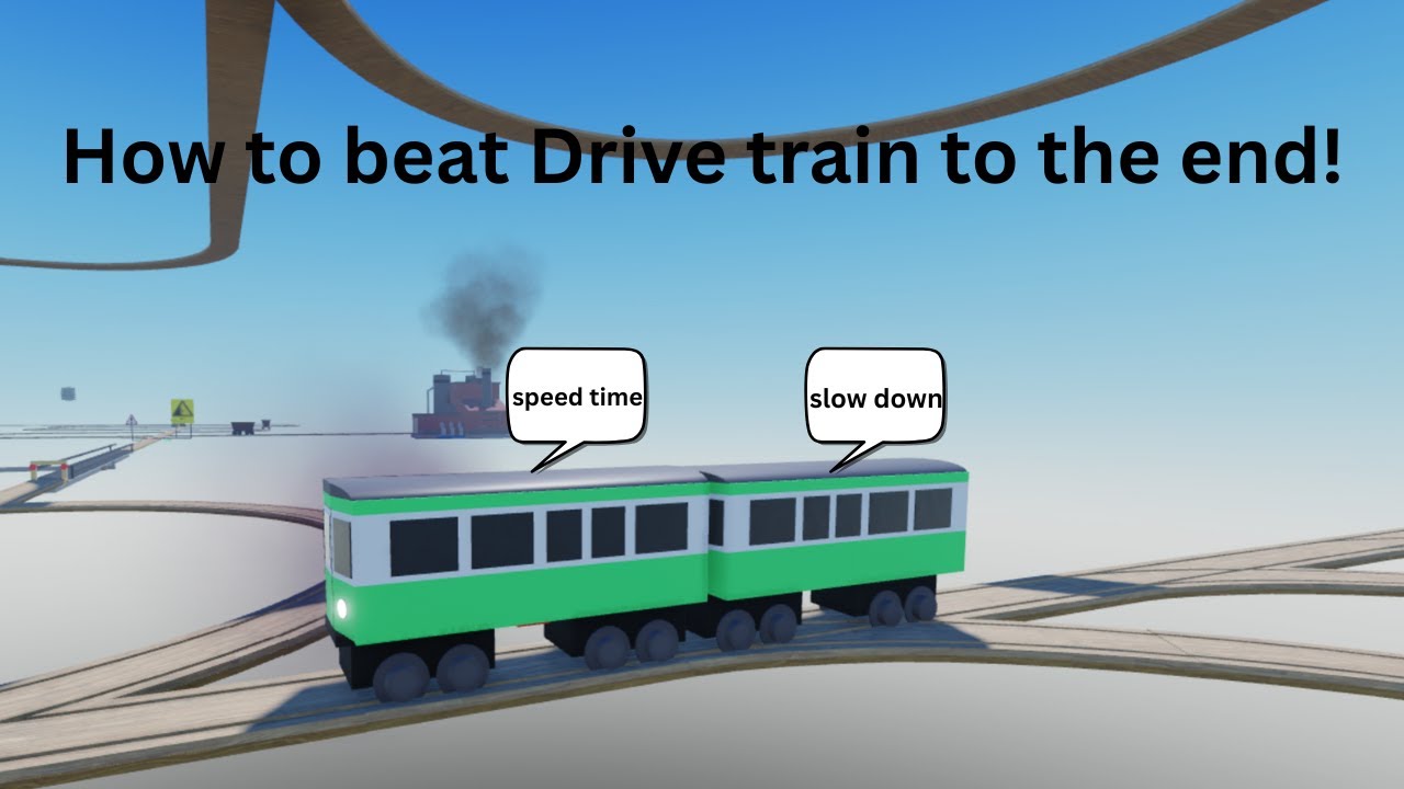 Как добраться до конца в Drive the train to end в Roblox!