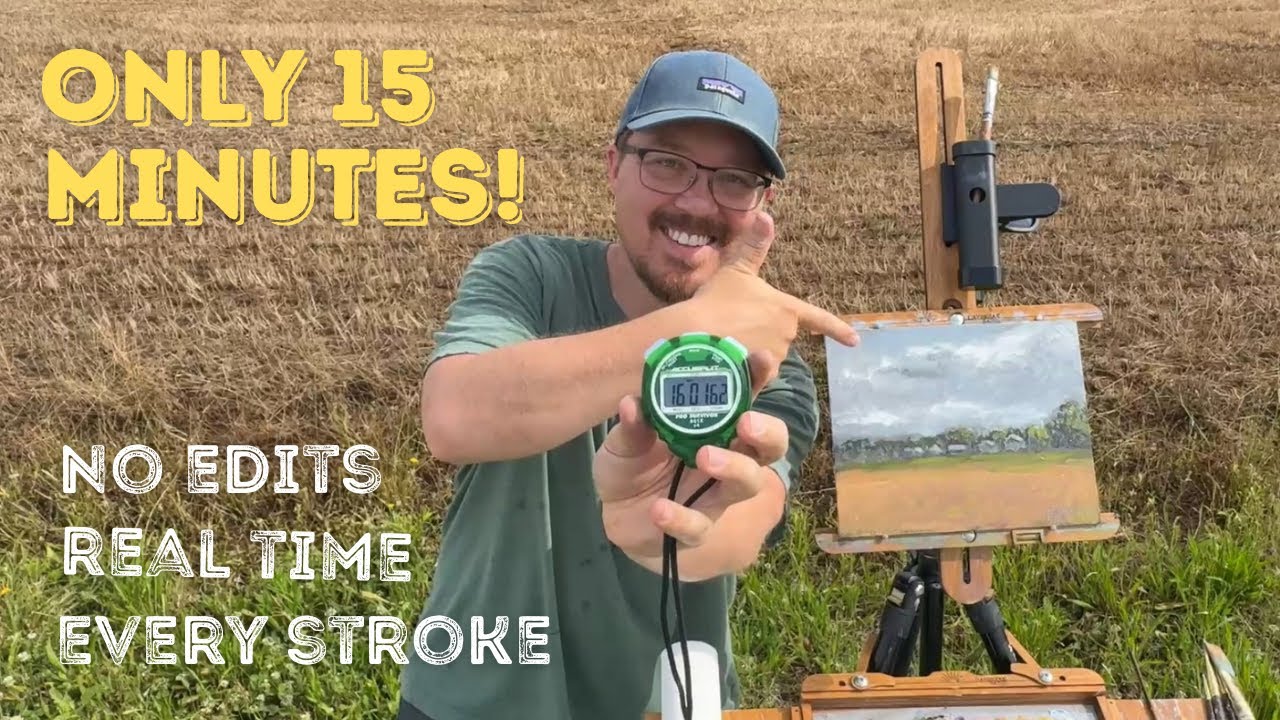 15 Minute Plein Air Oil Painting in Real Time! (No Cuts, No Edits)
